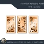 HQ Minimalist Plant Long Painting #1 Sellable Extra D Samtuse963
