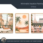 Minimalist Vacation Painting #3 Sellable Extra A Samtuse963