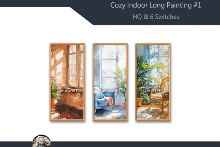 Cozy Indoor Long Painting #1 Sellable Samtuse963