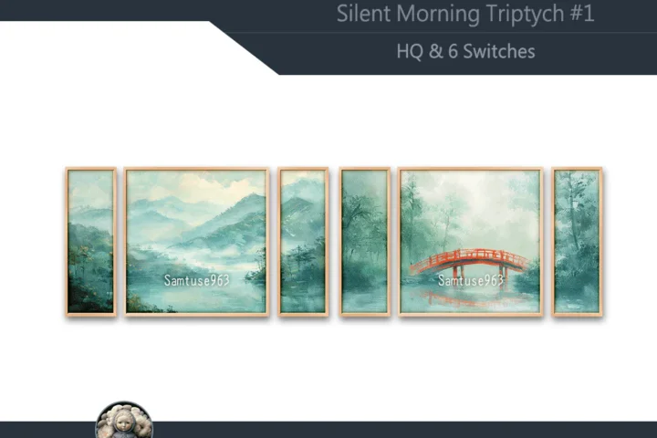 HQ Silent Morning Triptych #1 Sellable Extra E Samtuse963