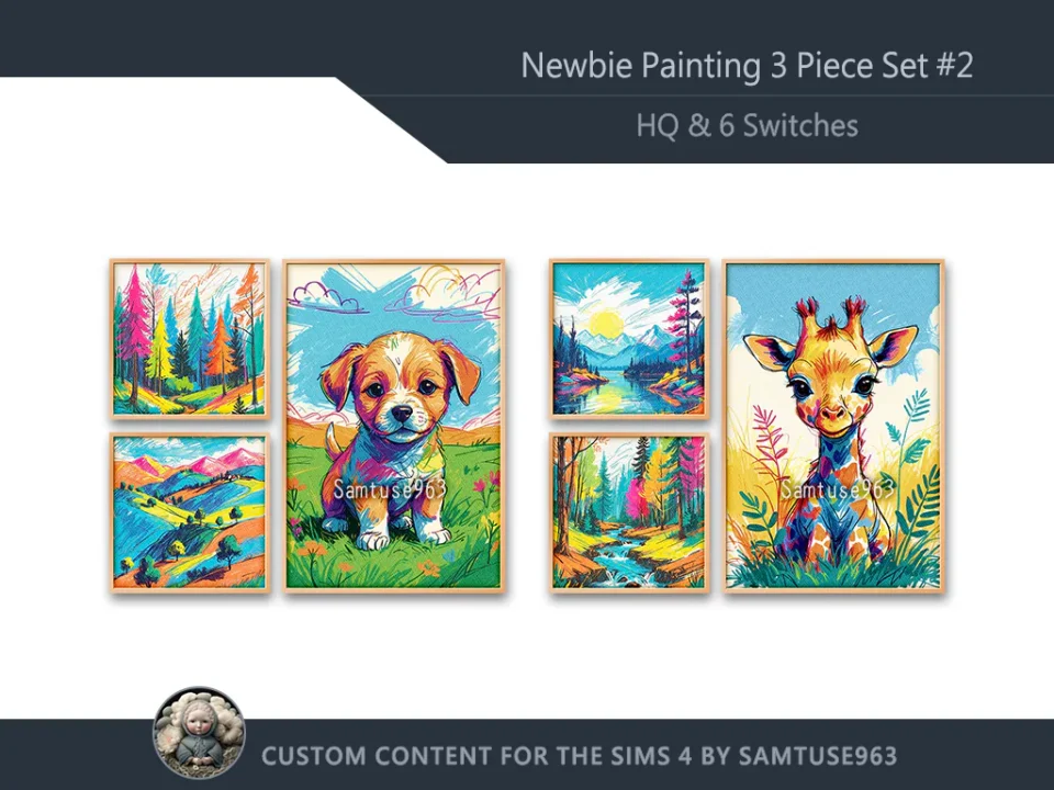 HQ Newbie Painting 3 Piece Set #2 Sellable Extra F Samtuse963