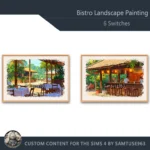 Bistro Landscape Painting #2 Sellable Samtuse963