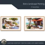 Bistro Landscape Painting #1 Sellable Samtuse963