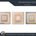 Minimalist Square Dance Rug #2 Samtuse963