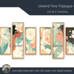 HQ Unwind Time Triptych #5 Sellable Extra B Samtuse963