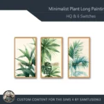 HQ Minimalist Plant Long Painting #3 Sellable Extra D Samtuse963
