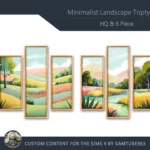 HQ Minimalist Landscape Triptych #2 Sellable Extra B Samtuse963