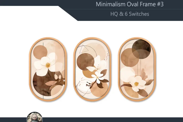 HQ Minimalism Oval Frame #3 Samtuse963