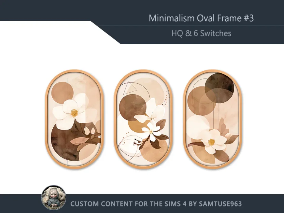 HQ Minimalism Oval Frame #3 Samtuse963