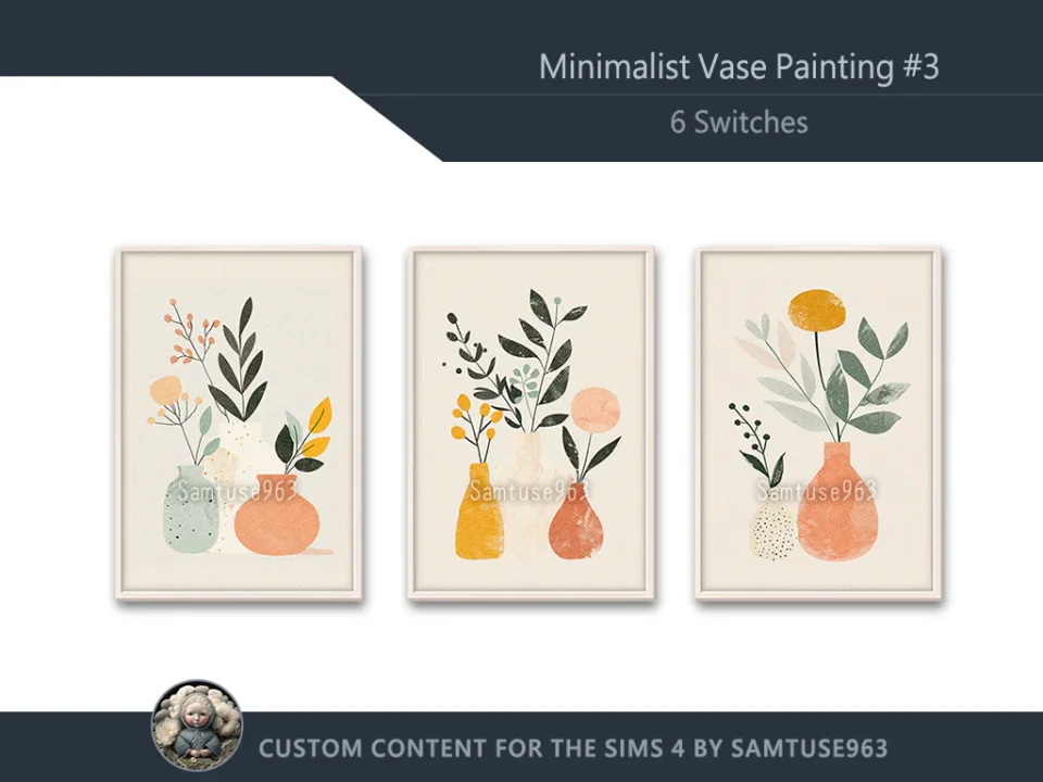 Minimalist Vase Painting #3 Sellable Extra A Samtuse963