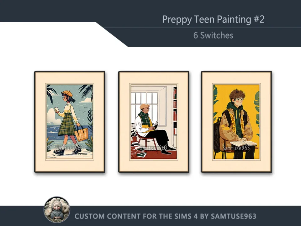 Preppy Teen Painting #2 Sellable Extra A Samtuse963