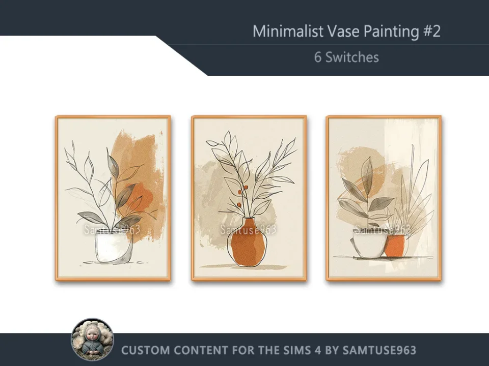 Minimalist Vase Painting #2 Sellable Extra A Samtuse963