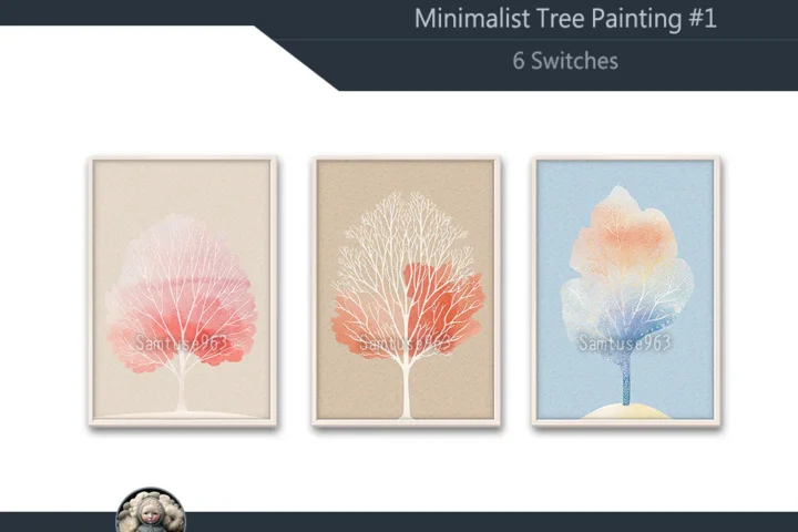 Minimalist Tree Painting #1 Sellable Extra A Samtuse963