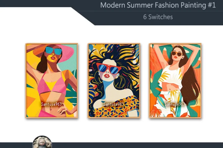 Modern Summer Fashion Painting #1 Sellable Extra A Samtuse963