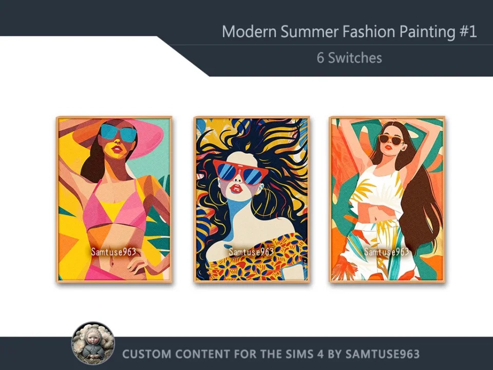 Modern Summer Fashion Painting #1 Sellable Extra A Samtuse963