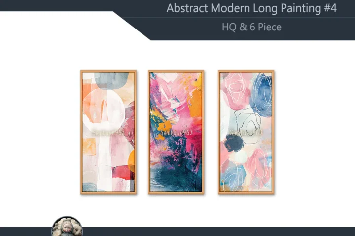 HQ Abstract Modern Long Painting #4 Sellable Samtuse963