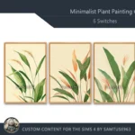 Minimalist Plant Painting #2 Sellable Extra A Samtuse963