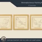 Minimalist Amour Square Painting #1 Sellable Extra C Samtuse963