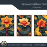 Dark Academia Flower Painting #2 Sellable Extra A Samtuse963