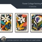 Flower Collage Painting #1 Sellable Extra A Samtuse963