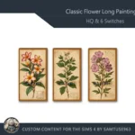 HQ Classic Flowers Long Painting #2 Sellable Extra D Samtuse963