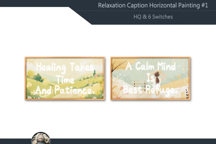 HQ Relaxation Caption Horizontal Painting #1 Sellable Samtuse963