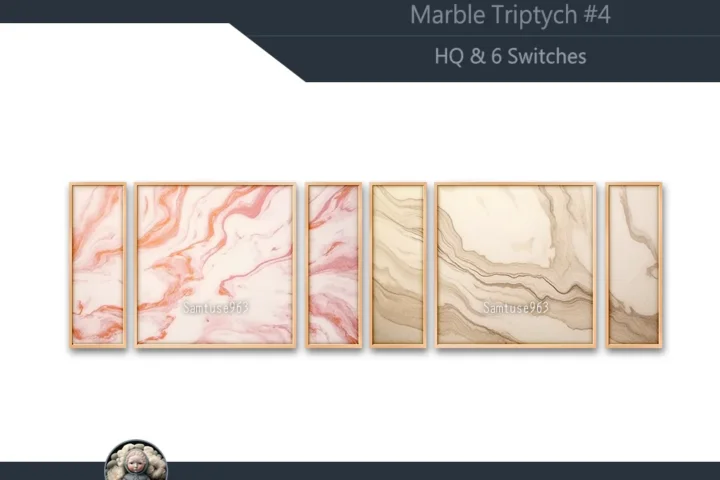 HQ Marble Triptych #4 Sellable Extra E Samtuse963