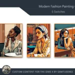Modern Fashion Painting #5 Sellable Extra A Samtuse963