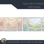HQ Paper Craft Art Triptych #1 Sellable Extra E Samtuse963