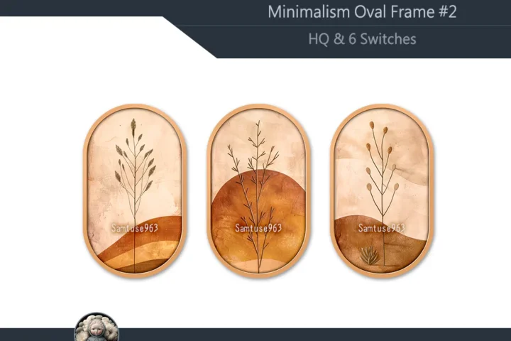HQ Minimalism Oval Frame #2 Sellable Samtuse963