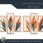 HQ Minimalist Plant Triptych #1 Sellable Extra B Samtuse963