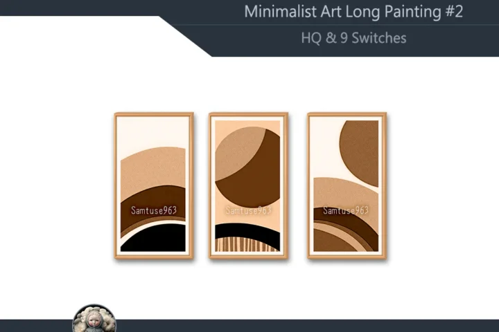HQ Minimalist Art Long Painting #2 Sellable Extra D Samtuse963