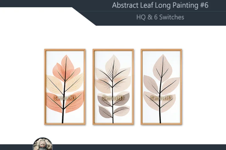 HQ Abstract Leaf Long Painting #6 Sellable Extra D Samtuse963