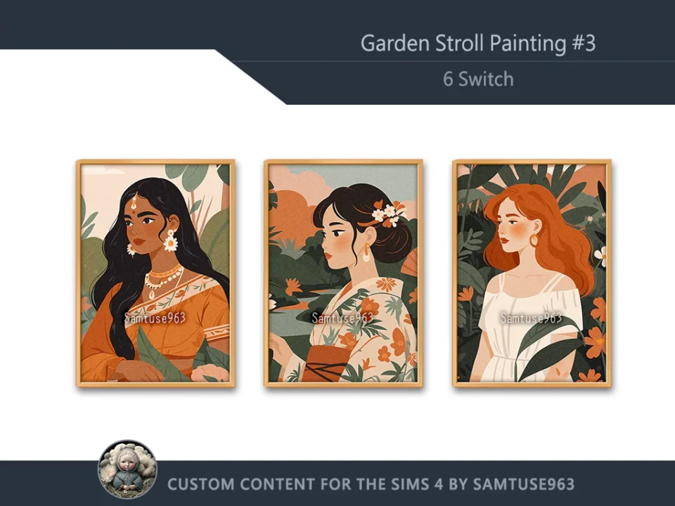 Garden Stroll Painting #3 Sellable Extra A Samtuse963