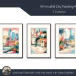 Minimalist City Painting #1 Sellable Extra A Samtuse963