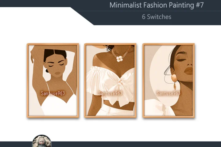 Minimalist Fashion Painting #7 Sellable Extra A Samtuse963