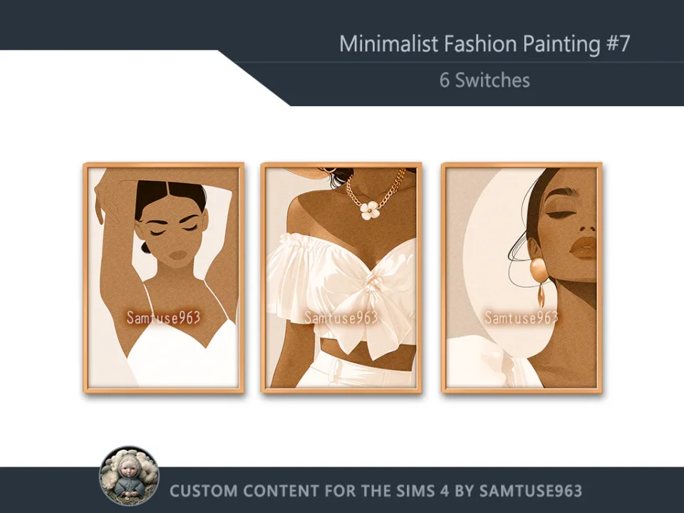 Minimalist Fashion Painting #7 Sellable Extra A Samtuse963