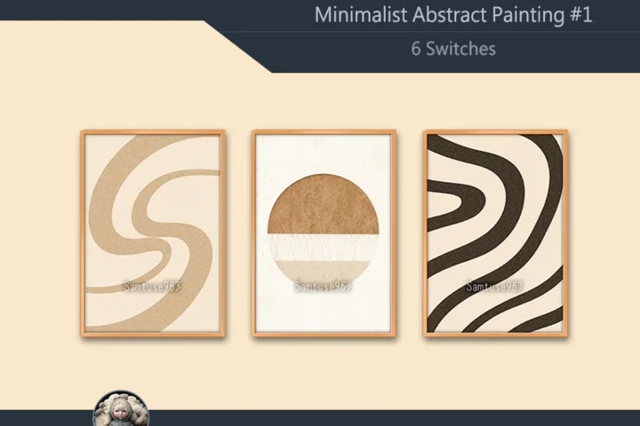 Minimalist Abstract Painting #1 Sellable Extra A Samtuse963
