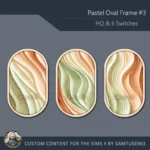 HQ Pastel Oval Frame #3 Samtuse963