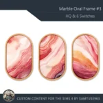 HQ Marble Oval Frame #3 Samtuse963
