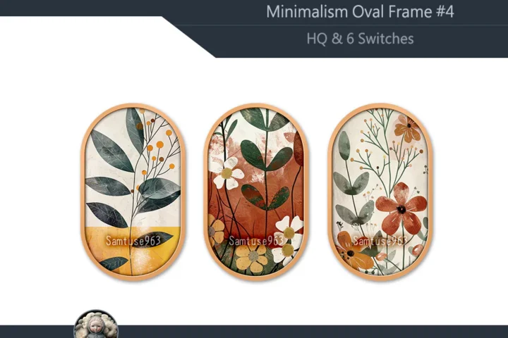 HQ Minimalism Oval Frame #4 Samtuse963