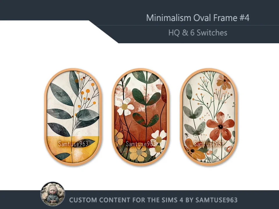 HQ Minimalism Oval Frame #4 Samtuse963