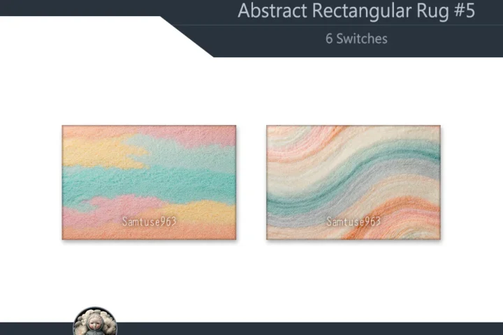 Abstract Rectangular Dance Rug #5 Samtuse963