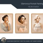 HQ Glamorous Portrait Painting #1 Sellable Extra A Samtuse963