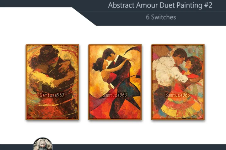 Abstract Amour Duet Painting #2 Sellable Extra A Samtuse963