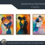 Abstract Amour Duet Painting #1 Sellable Extra A Samtuse963