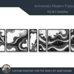 HQ Achromatic Modern Triptych #2 Sellable Extra E Samtuse963