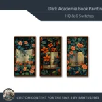 HQ Dark Academia Book Painting #1 Sellable Extra D Samtuse963