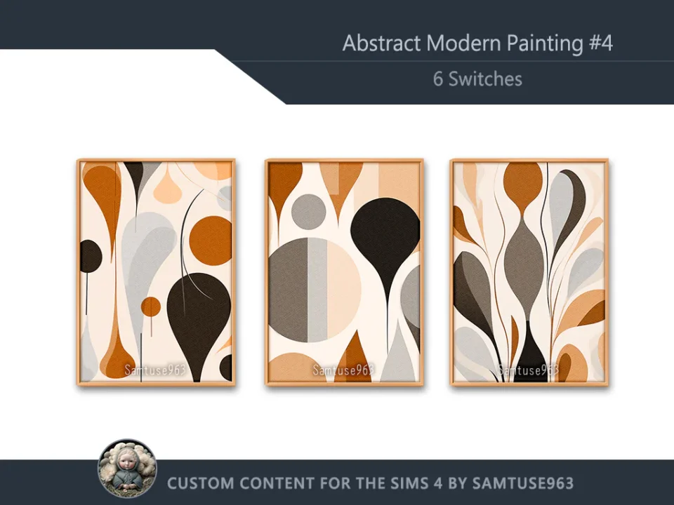 Abstract Modern Painting #4 Sellable Extra A Samtuse963