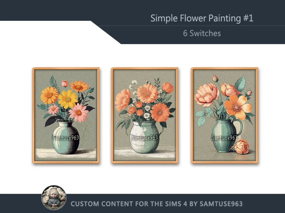 Still Life Color Sketch Painting #1 Sellable Extra A Samtuse963